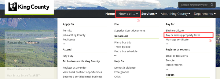 County lookup result identifying King County for a Seattle address