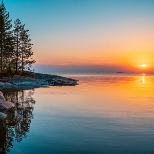 Scenic sunset
