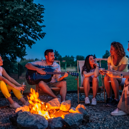 Bonfire with friends