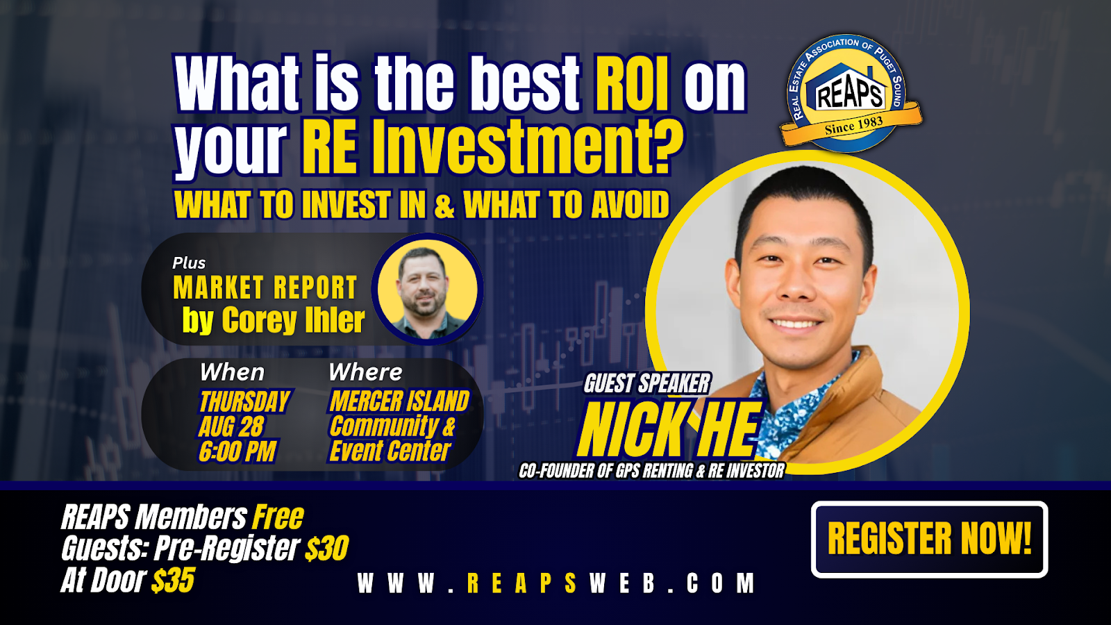 NIck at REAPS meeting as guest speaker