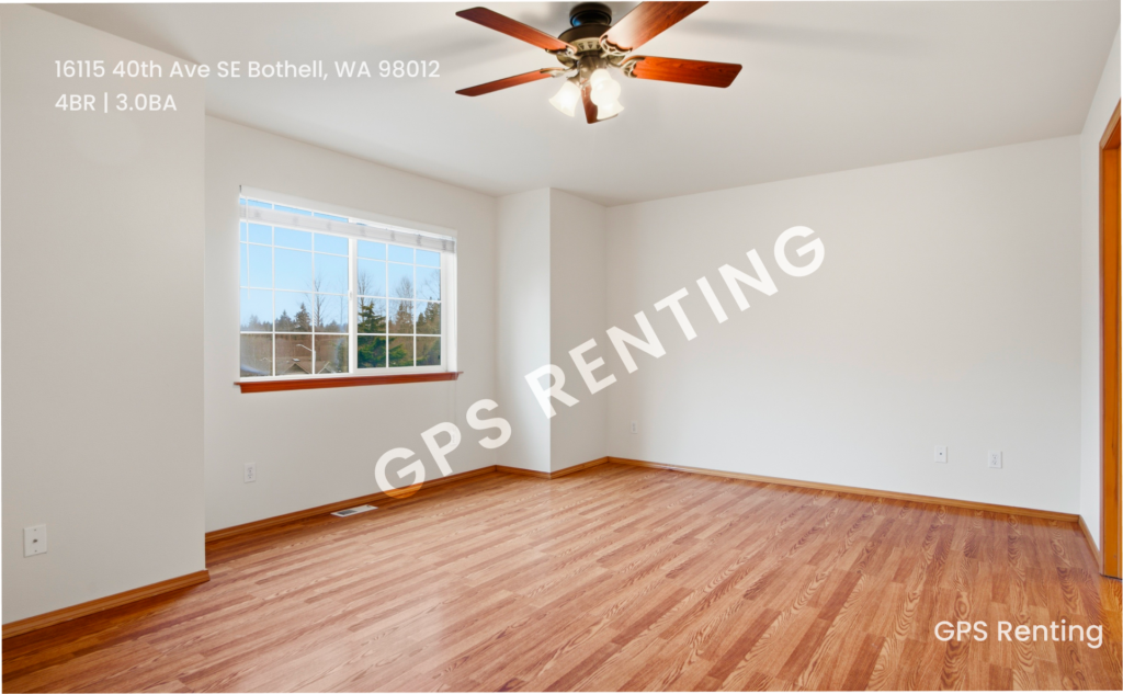 a wide space bedroom