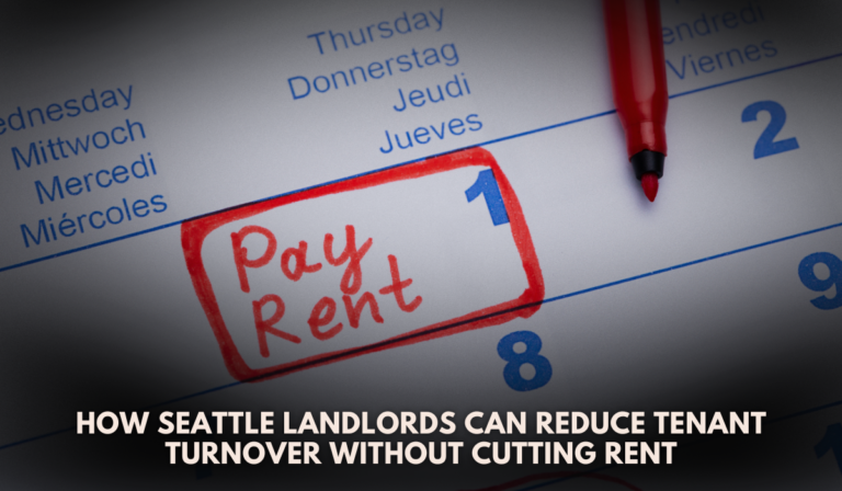 How Seattle Landlords Can Reduce Tenant Turnover Without Cutting Rent